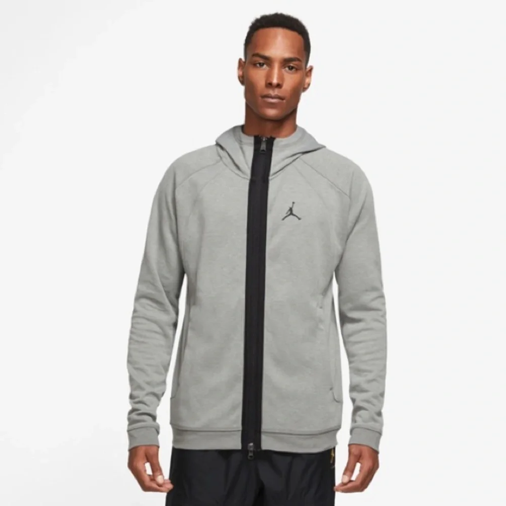 NEW Nike Jordan Men's Dri-Fit Air Fleece Full Zip Sweatshirt Gray Large NWT